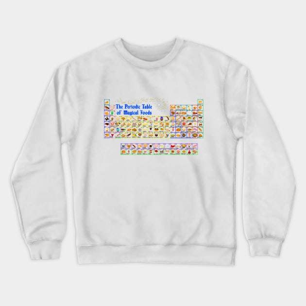 Magical Foods Periodic Table Crewneck Sweatshirt by Sunshone1